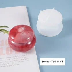 Transparent Silicone Mold Resin Decoration Crafts DIY Storage Tank Mold Epoxy Resin Jewelry Silicone Mold