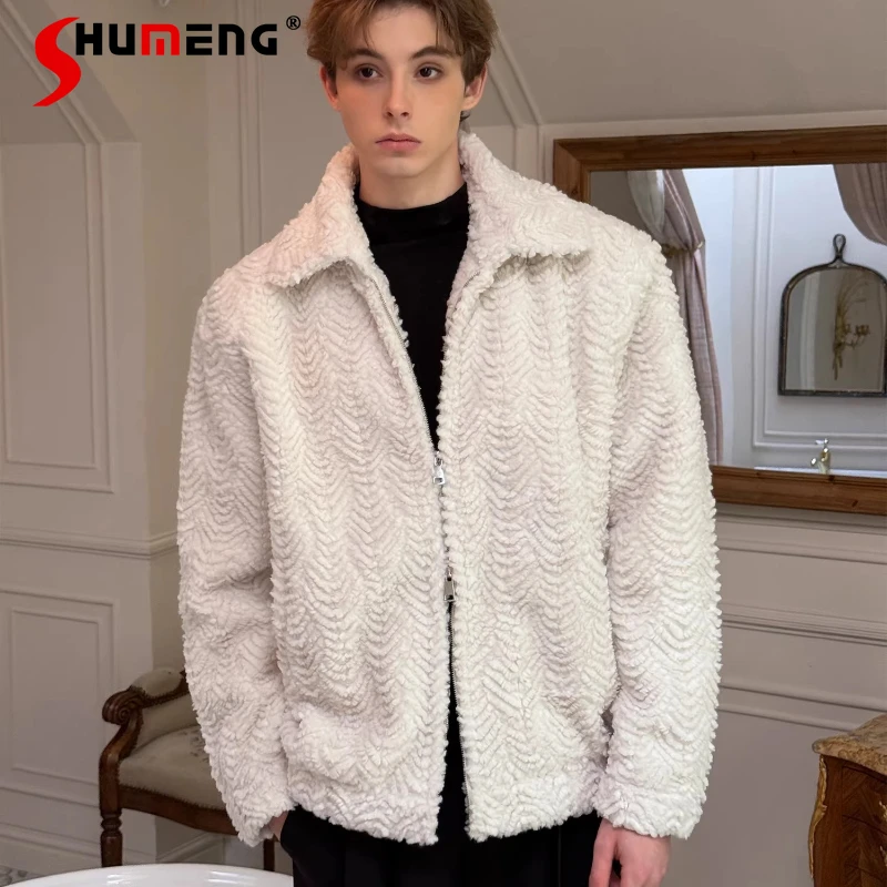 

Men's 2025 Winter New Solid Color Simple Parkas Lapel Loose Comfort Long Sleeve Parkas Handsome Warm Stylish Unique Chic Coats
