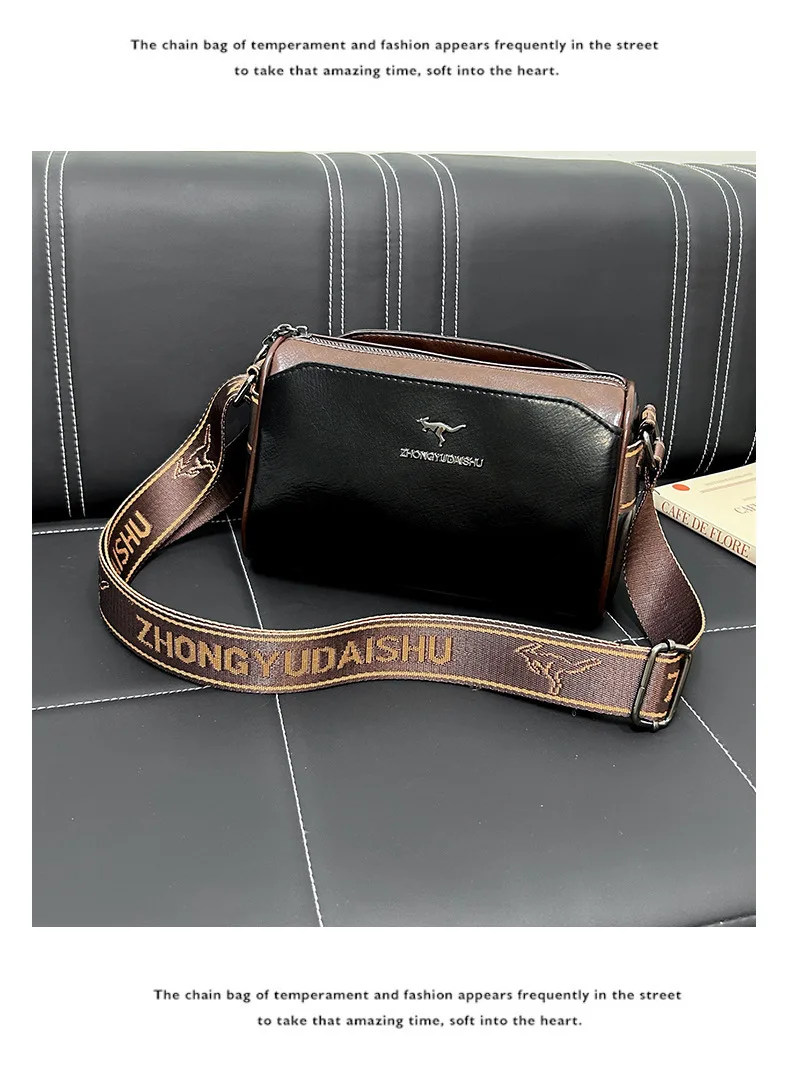 

Women's Shoulder Bag Women's Bag Retro Double Sided Pillow Bag Large Capacity Solid Color Shoulder Bag Crossbody Bag