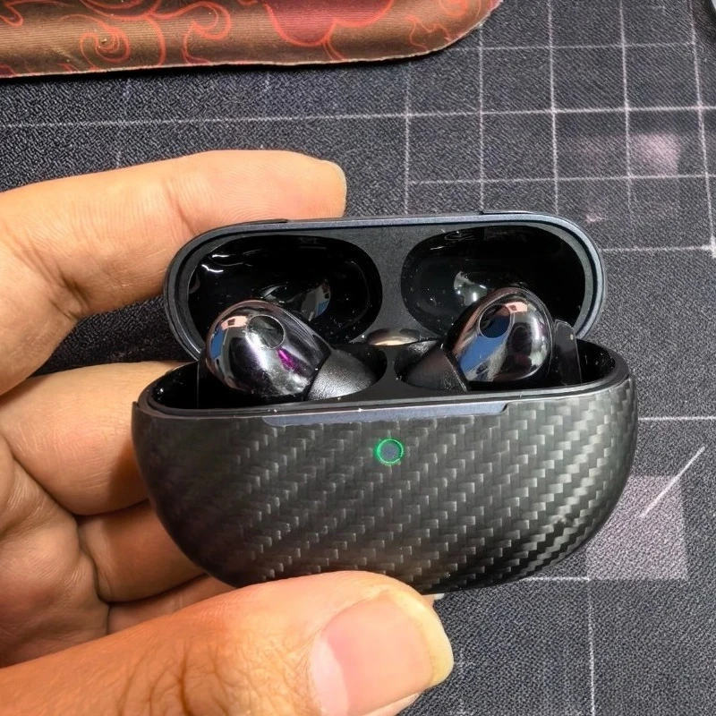 Kohlefaser-Kopfhörerhülle für Huawei FreeBuds Pro 5 Kopfhörer-Schutzhülle Aramid Ultradünne, mattierte Hartschale, leicht und dünn – Detail 3