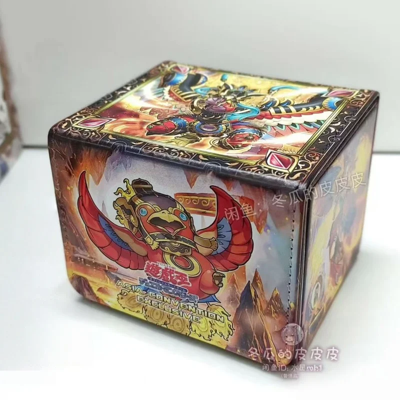 

Yu-Gi-Oh! Fire King High Avatar Garunix Theme Magnetic Leather Card Storage Box Legendary Fire King Ponix Game Card Box Gifts