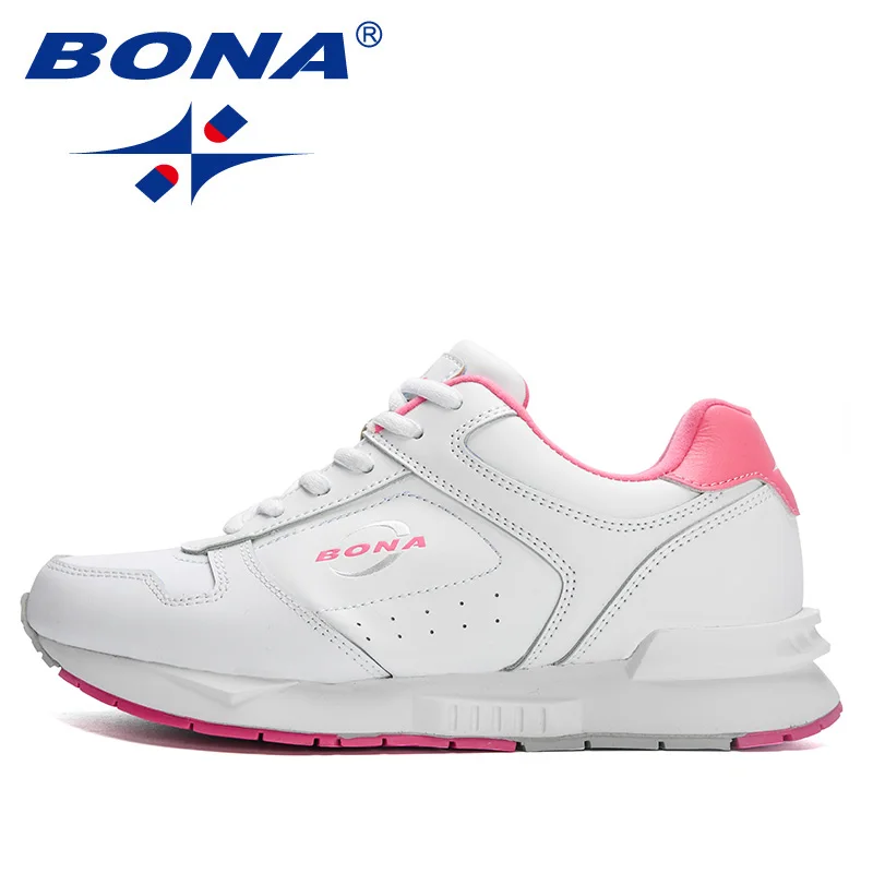 BONA 2023 Novos Designers Marca Clássicos Tênis Leves Mulheres Moda Running Shoes Casual Caminhada Calçado Conforto Das Senhoras