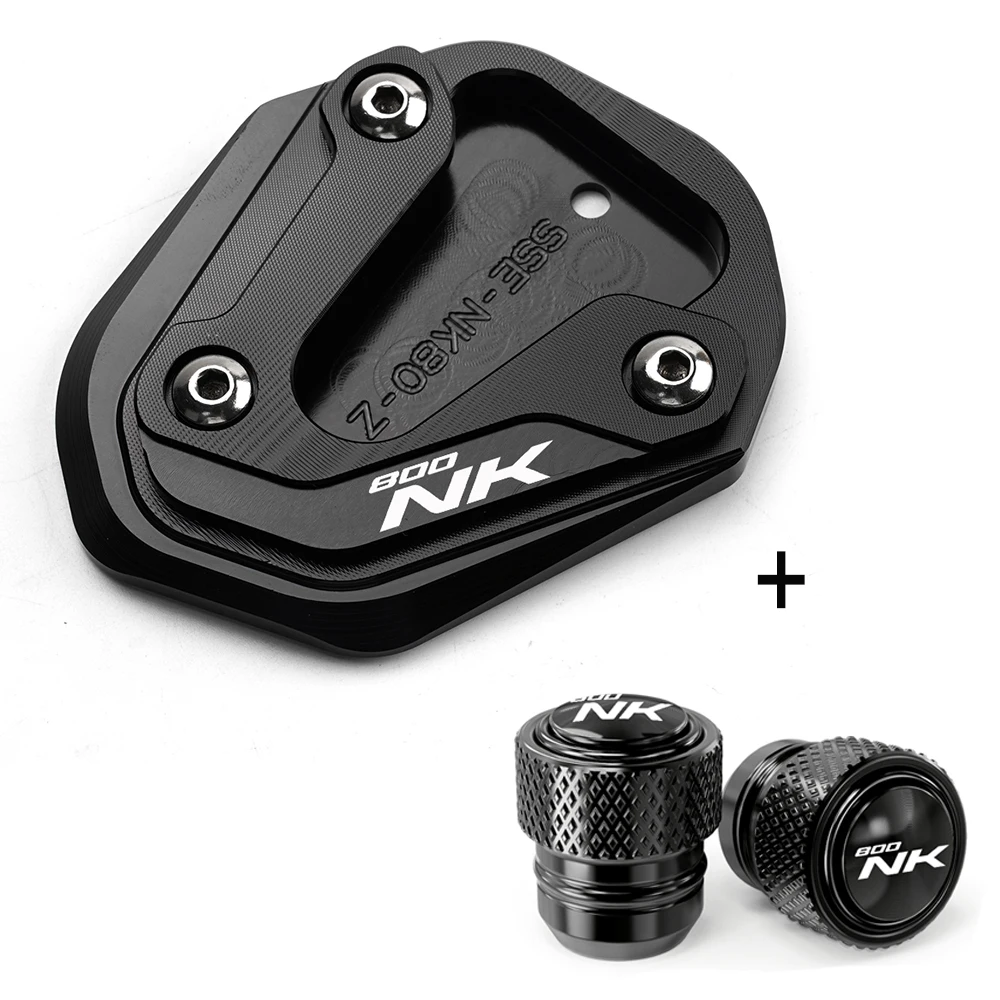 Für CFMOTO CF 800NK NK800 800 NK 2023 2024 CNC Motorrad Seitenständer Fußverlängerung Ständerplatte Reifenventilkappen – Detail 7