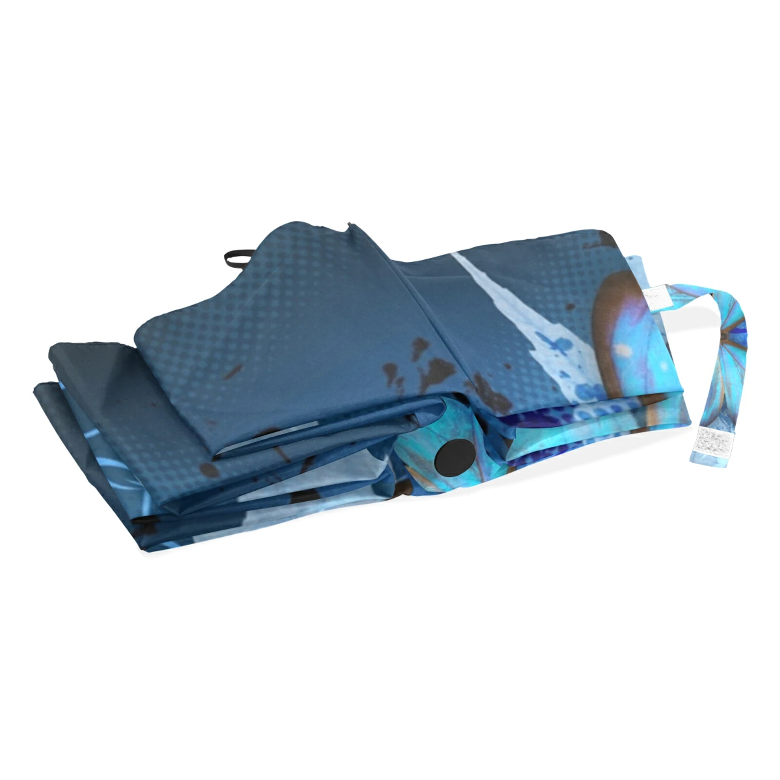 فراشة فوق الزهور طباعة المرأة مظلة المطر المظلة المحمولة ثلاثة مظلة أوتوماتيكية قابلة للطي ضد الشمس باراغوايا #6