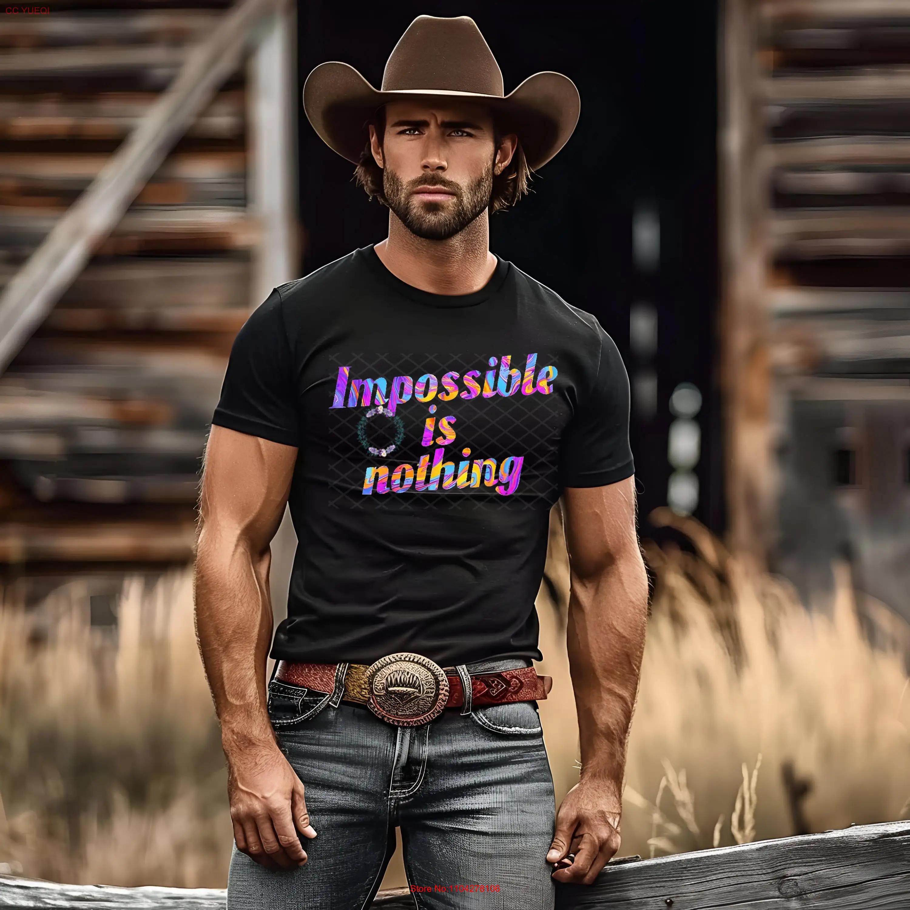 Impossible T Shirt Mens Fathers Day For Dad Grandpa Inspirational long or short sleeves