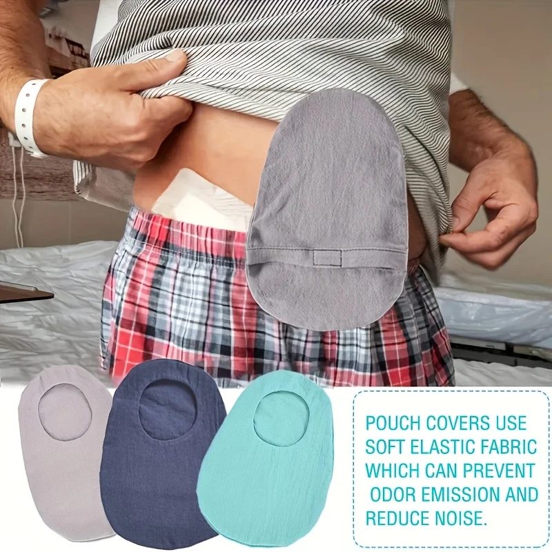 Housse de poche stomatique, manchon extensible anti-odeur pour un confort quotidien, protection lavable et discrète, unisexe