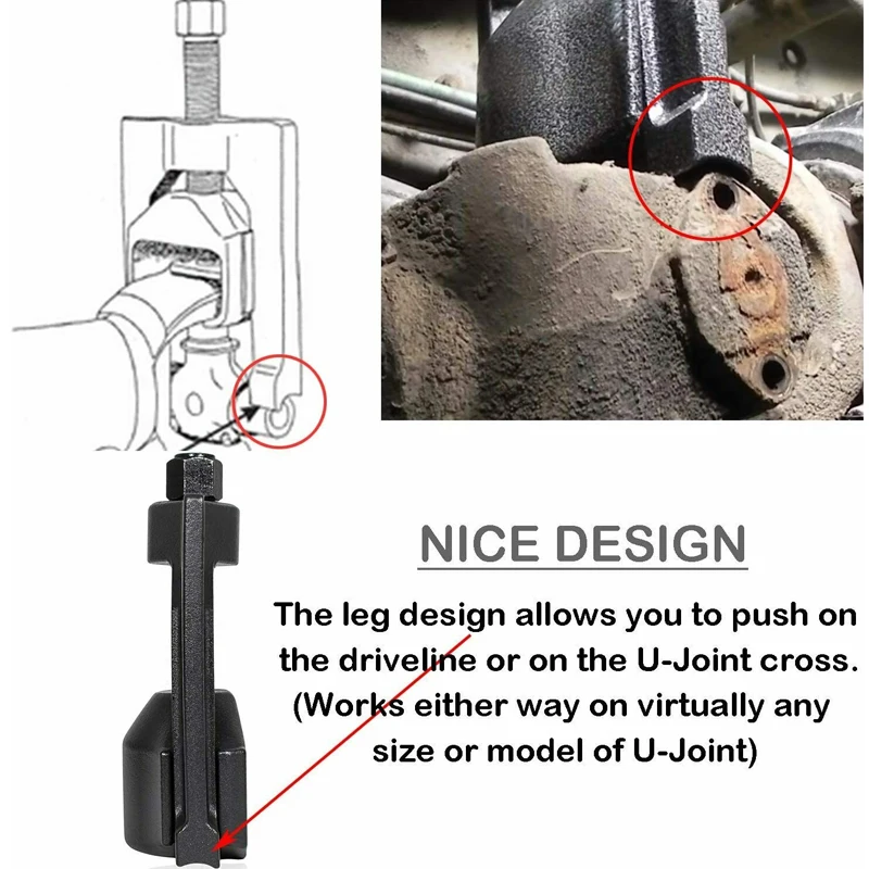 10102 Auto U Joint Pullers 1.5 to 2.2 For Class 7 & 8 Trucks and Machinery Puller Fits Spicer Drivelines Meritor Rockwell RPL