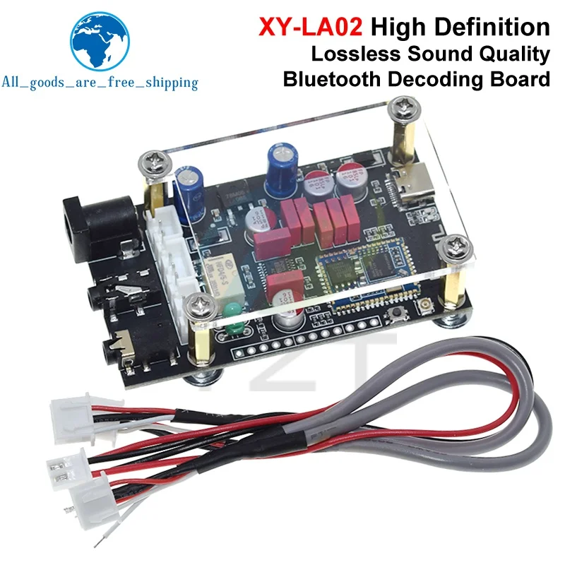 

DC8-24V XY-LA02 Qualcomm QCC5125 + PCM5102A Bluetooth аудиофильский декодер Bluetooth 5.1 плата APTX LDAC без потерь HD качество звука