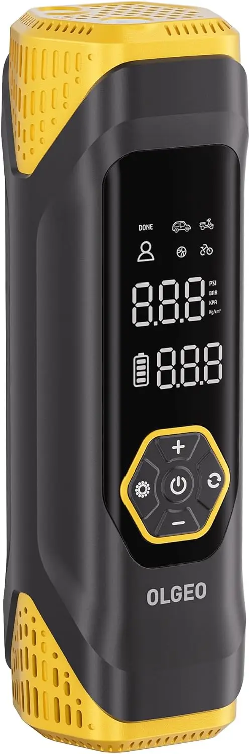 

Портативный воздушный компрессор, беспроводной насос для быстрой накачки шин 180PSI с манометром для автомобиля, мотоцикла, велосипеда, мячей