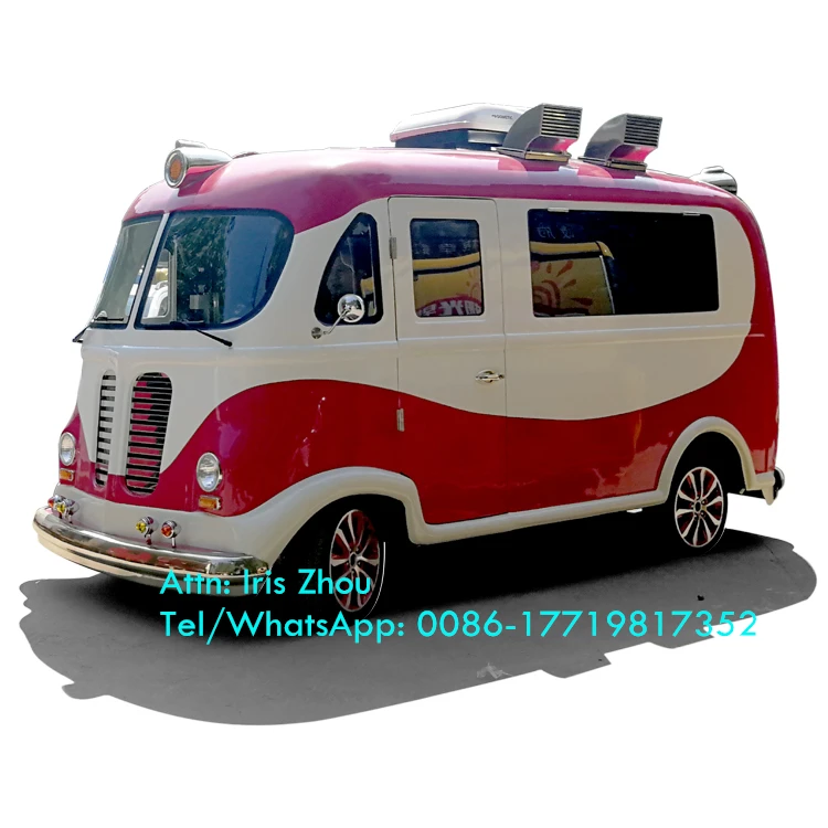 Multifunction Coffee Trucks Electric Fast Food truck, Vintage Food Trailer For Sale