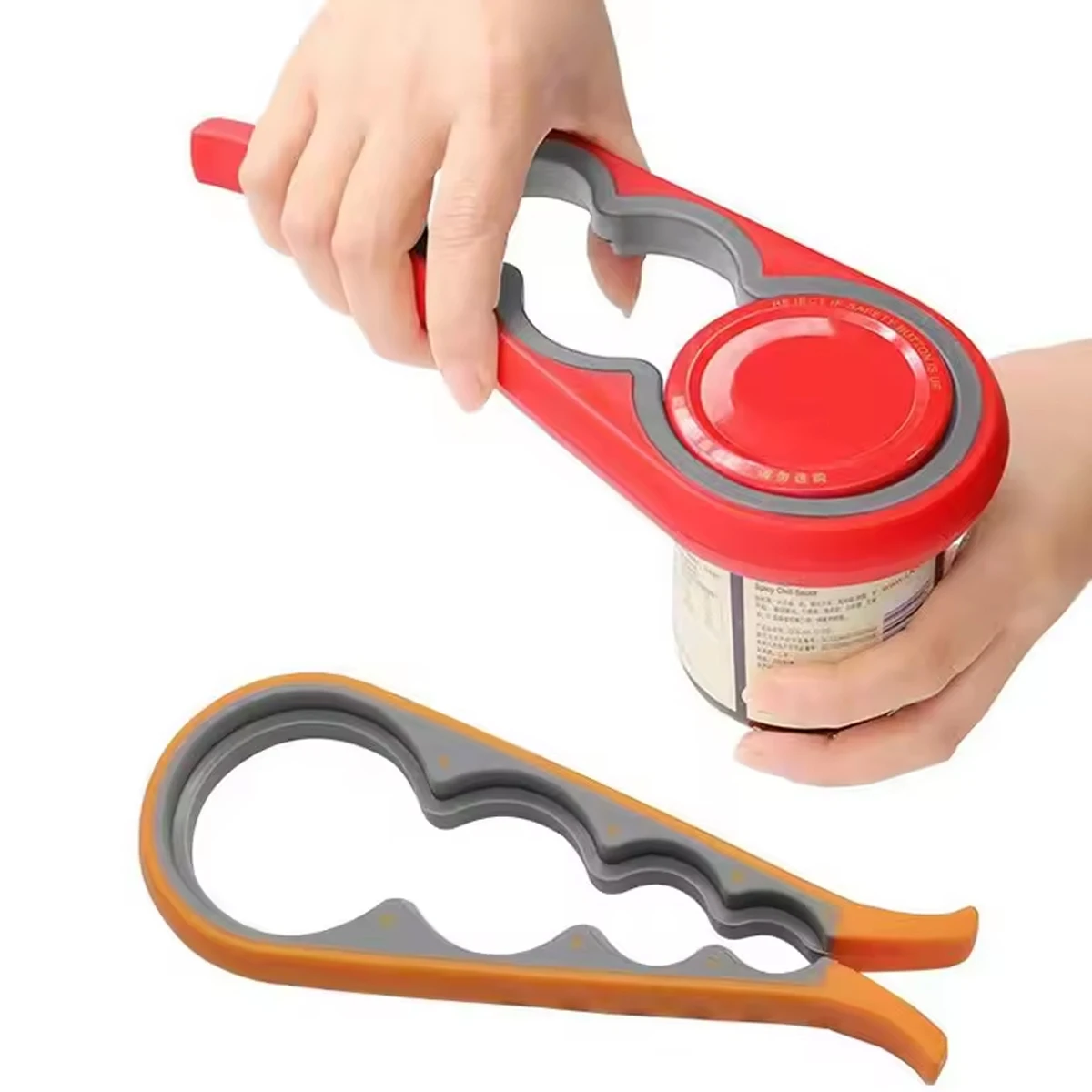 1/2 Multifunctional Cap Opener Four-In-One Cap Opener Can Opener Labor-Saving Cap Opener Kitchen Daily Necessities Bottle Opener