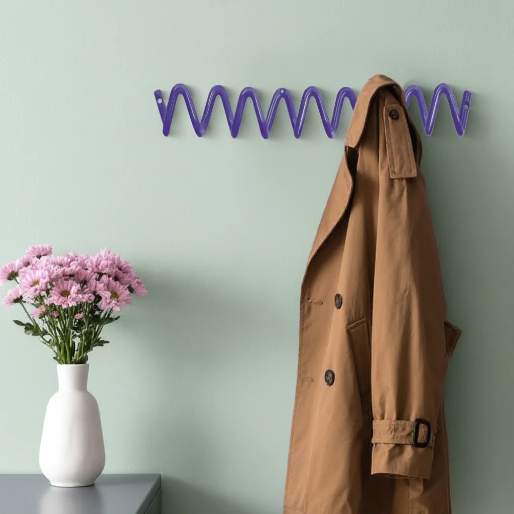 Coat Hanger Creative Wave Shape Wave Coat Racks Interior Furniture Metal Clothes Racks Wall Organizer Home Clothing Shelf