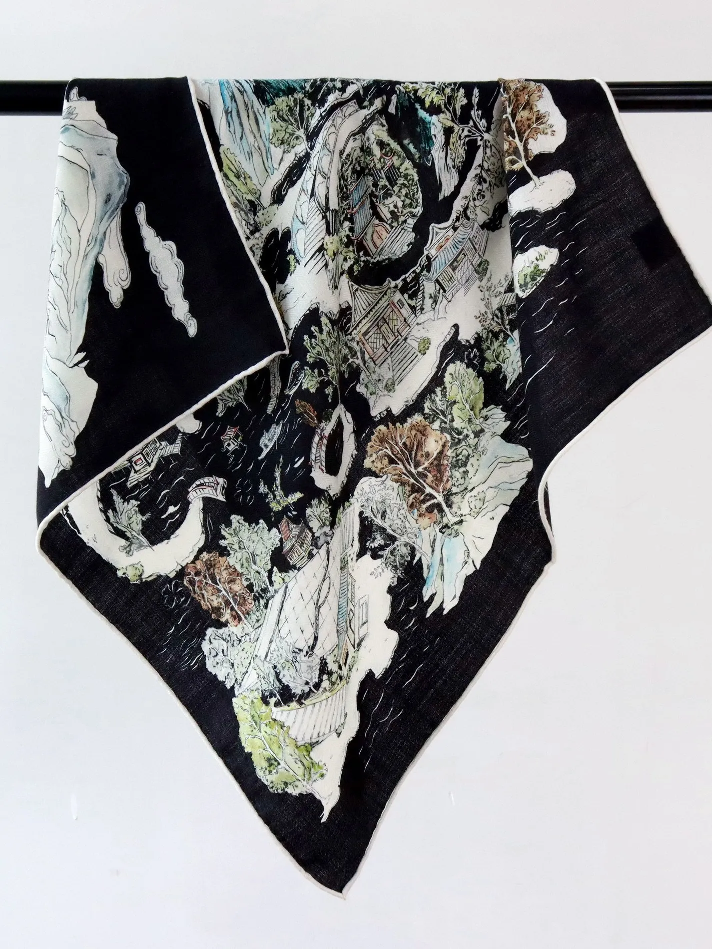 double-sided-woolen-silk-shawl-versatile-high-end-wrap-for-all-seasons-scenic-night-view-of-west-lake-unique-coloration