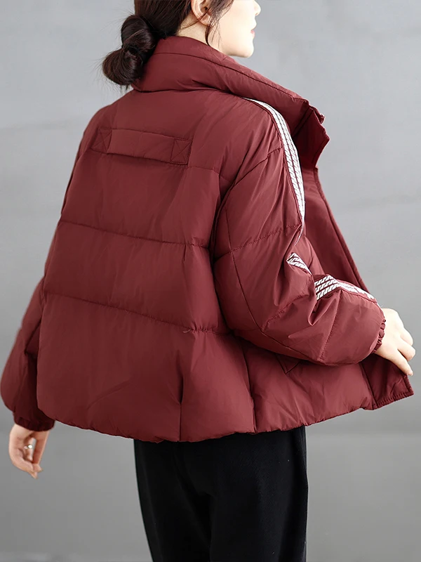 الدفء ort الأبيض Du down Jaet العلامة التجارية الملابس النسائية علامة قطع شتاء جديد Sle التخسيس الوقوف طوق ملابس خارجية معطف
