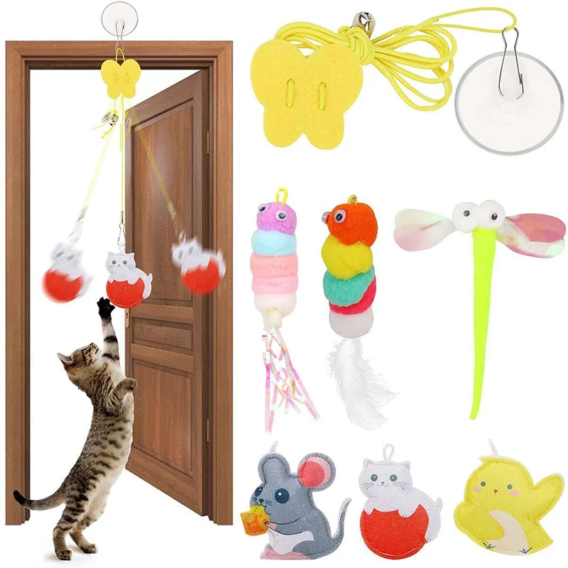 Cat Hanging Toy Ela…