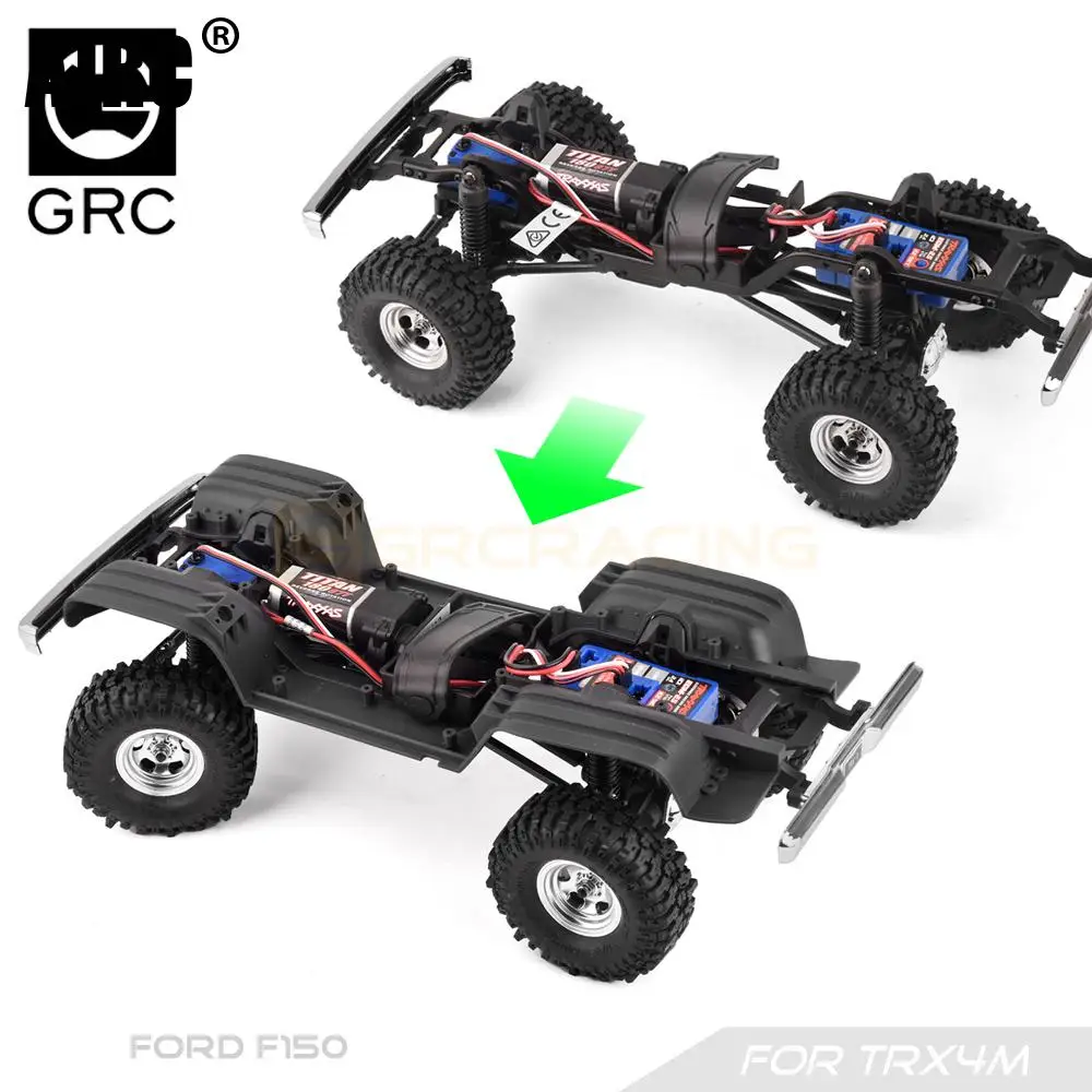 TRX4M Auto da Arrampicata Stampa 3D Fodera Parafango Decorare per 1/18 RC Crawler Auto Traxxas TRX4-M Ford F150 Accessori di Aggiornamento