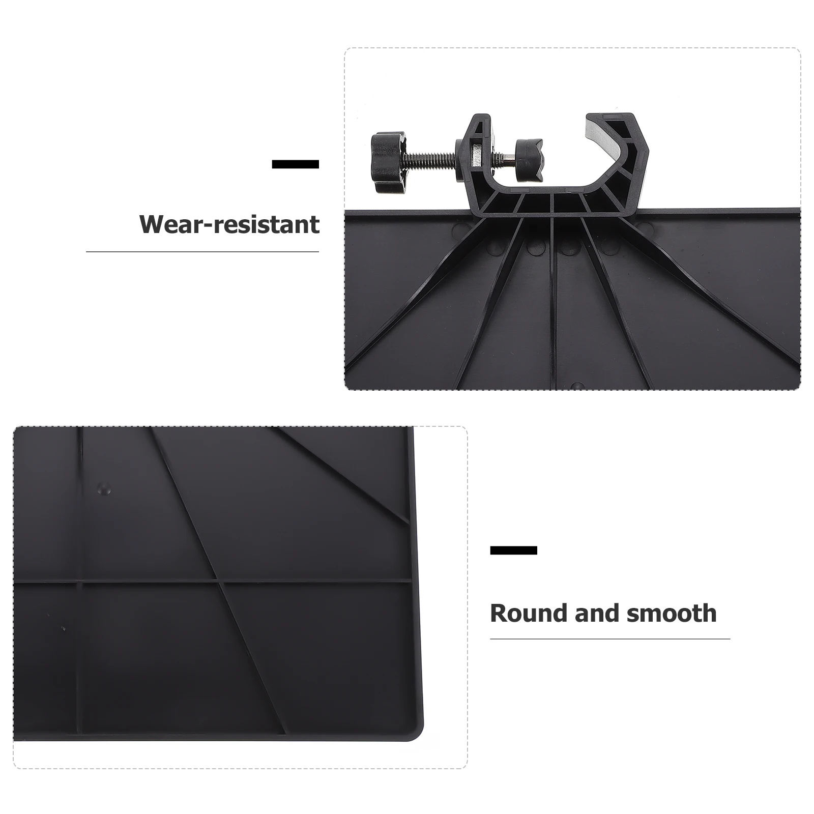 

2Pcs Sound Card Tray ABS Mic Stand Holder Clamp-on Shelf for Live Broadcast Podcast Sound Card Tray