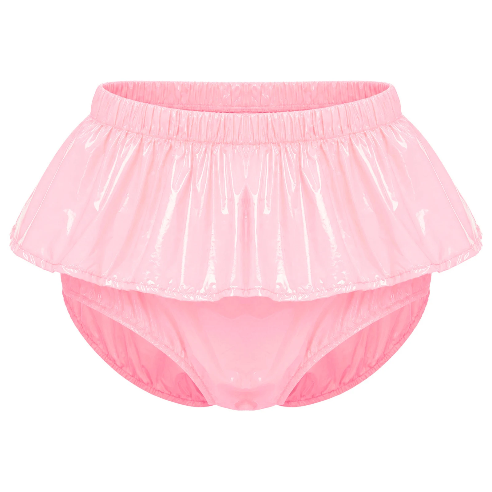 Women Waterproof Peplum Briefs Swim Trunks 2in1 Bottoms Elderly Nursing Special Anti-leak Adaptive Underwear Beach Pool Swimwear