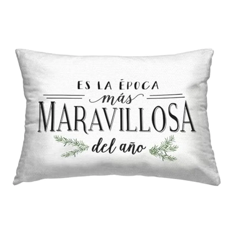 

Декоративная подушка для улицы с принтом Época Mas Maravillosa, 14 x 7 x 20, белая