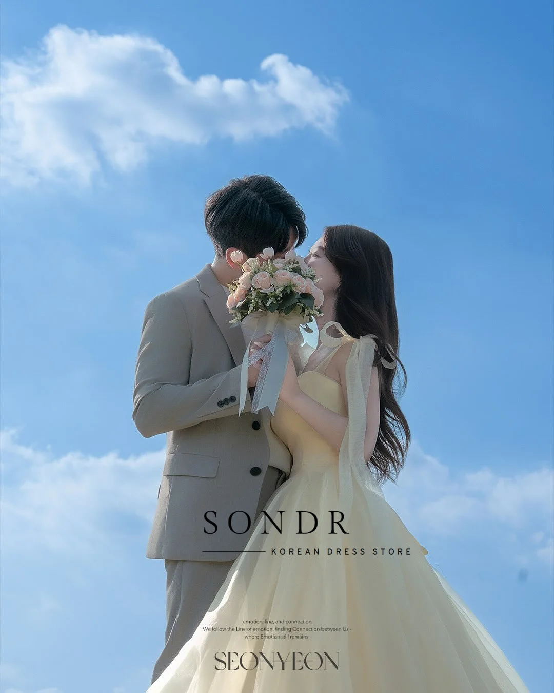 Sondr Adjustable Straps Organza Yellow Evening Dress Korean Wedding Snap Gown Outdoor Photography Event Prom Gowns Customized