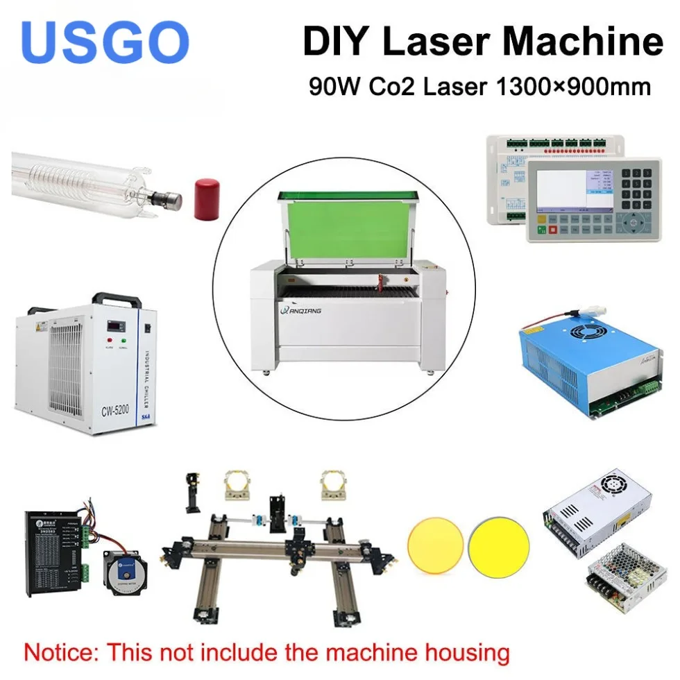 

USGO DIY RECI W2 Laser Mechanical Kit Customized for 1390 CO2 Laser Machine Laser Solution of All Parts