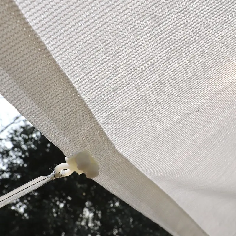 Garten-Sonnenschutznetz, Outdoor-Sonnenschutz, Schattennetz, Pool-Schattierung, Baldachin, Camping-Markise, Sonnenschutz mit verstellbarer Schnalle – Detail 19