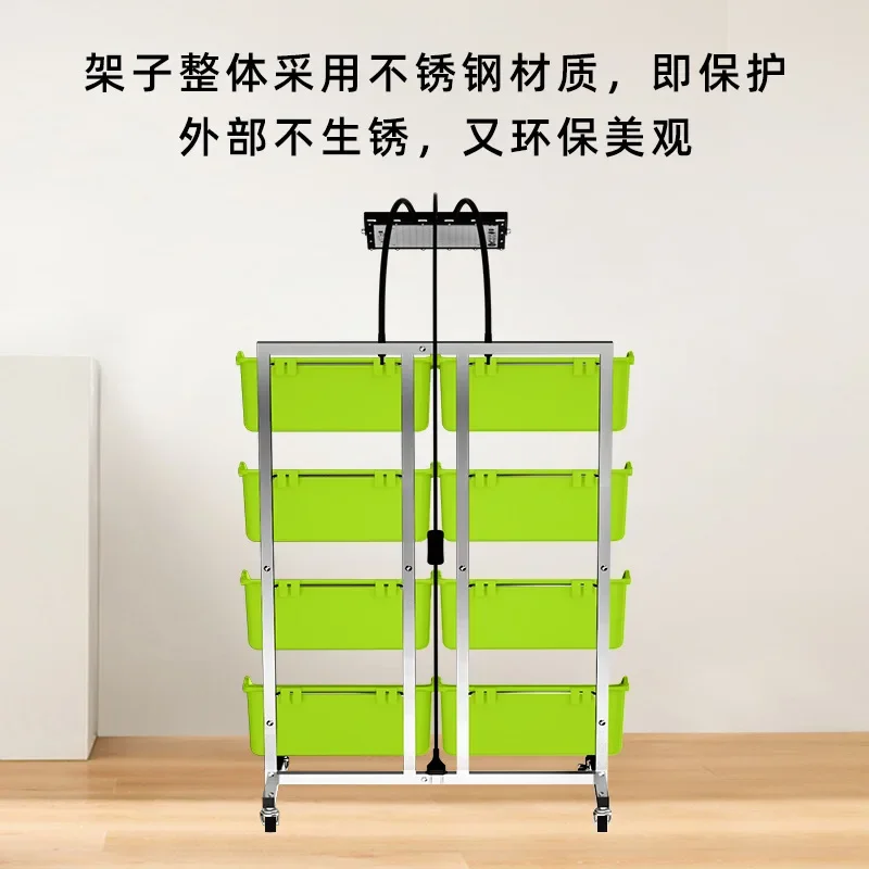 Bring your own plant growth lamp, indoor planting flowers, grass and vegetables, multi-layer movable flower stand, cross-border