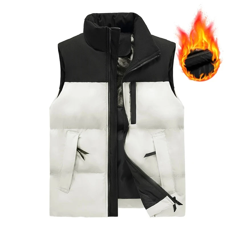 Big Size 8XL Graphene Heated Warm Sleeveless Jacket Men Winter Thick Vest Climbing Waistcoat Outdoor Hiking Camping Vest Jackets
