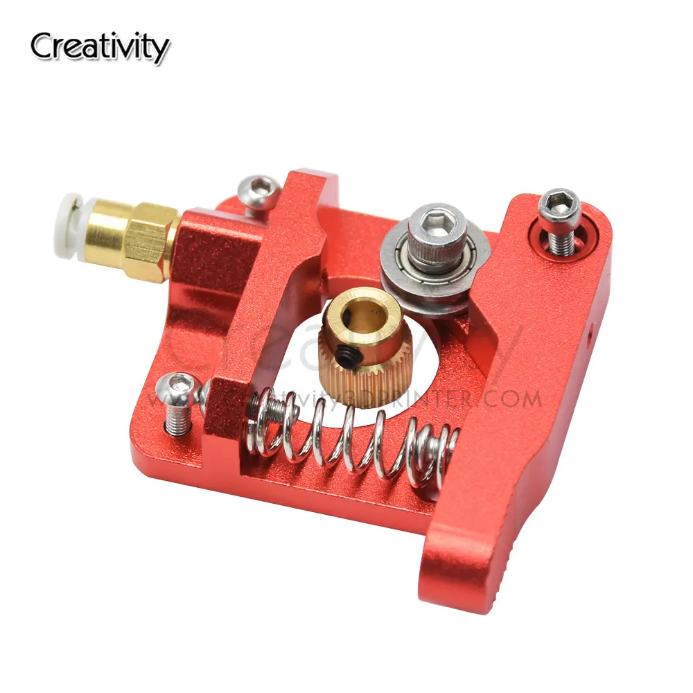 Aluminum MK8 Extruder Block Drive Feed Bowden Exruder Kit Right Left Hand 1.75mm Filament For Ender-3/Pro/3 V2 CR 10 3D Printer