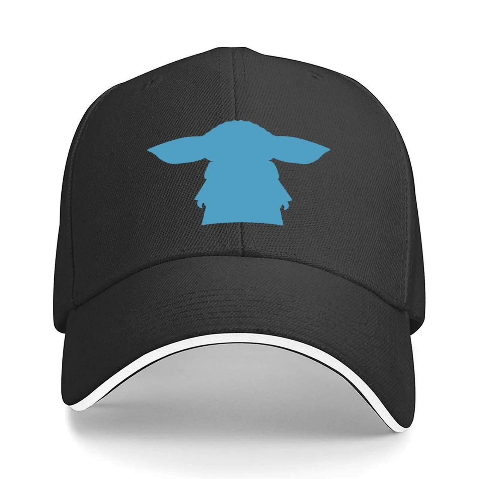 

Alien Silhouette -Blue Baseball Cap Trucker Cap Funny hats Military Tactical Cap custom caps For Men Women's
