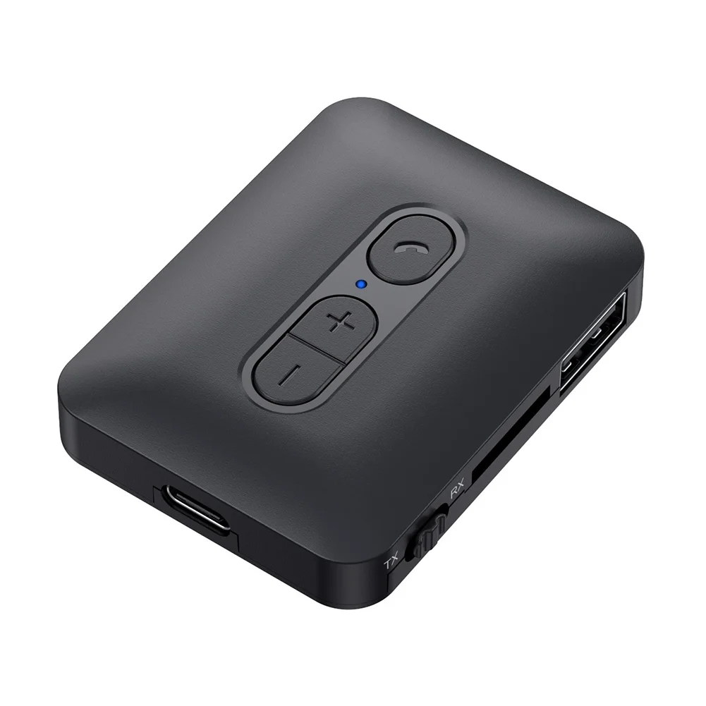 Bluetooth 互換 5.4 音楽オーディオアダプター USB U ディスク TF カード再生ワイヤレスオーディオアダプター車用音楽オーディオレシーバーアダプター