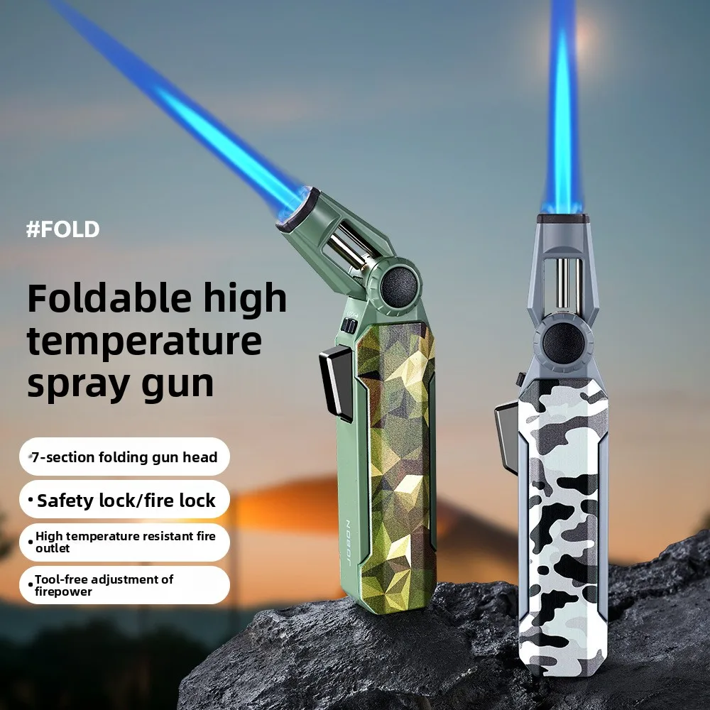 

Foldable Kitchen Torch Lighter Windproof Inflatable Refillable Jet-Flame Igniters Cigarettes Lighters