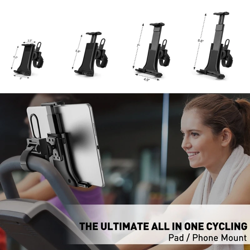 Spinning Bike Riding Mount Fitness Equipment Electric Car Cell Phone Treadmill Stand Mountain Bike Tablet Holder Support