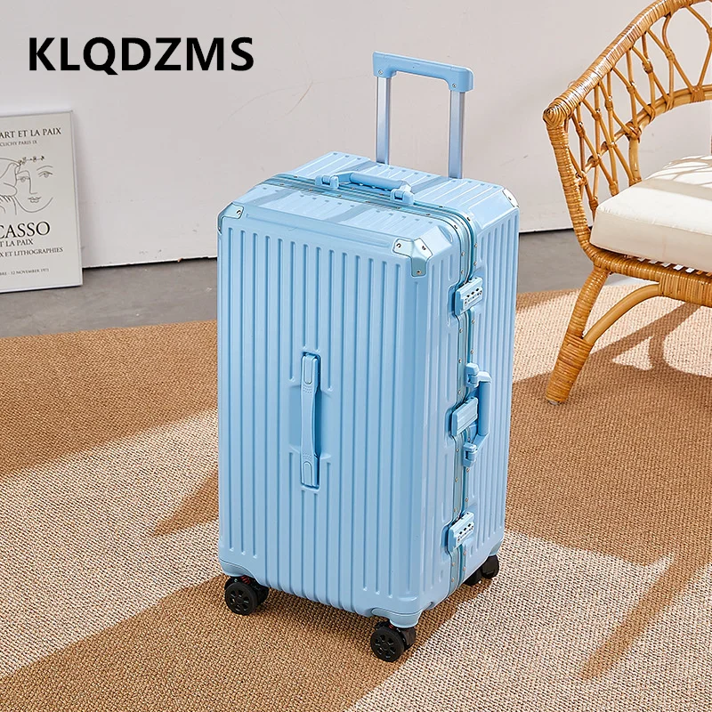 

KLQDZMS Carry-on Travel Luggage 20 Inch Boarding Case 22"24"26"28" Men's PC Trolley Case Women's with Wheels Rolling Suitcase