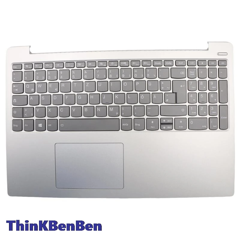 

DE German Platinum Grey Keyboard Upper Case Palmrest Shell Cover For Lenovo Ideapad 330S 15 15IKB 15AST 15ARR 5CB0R07359