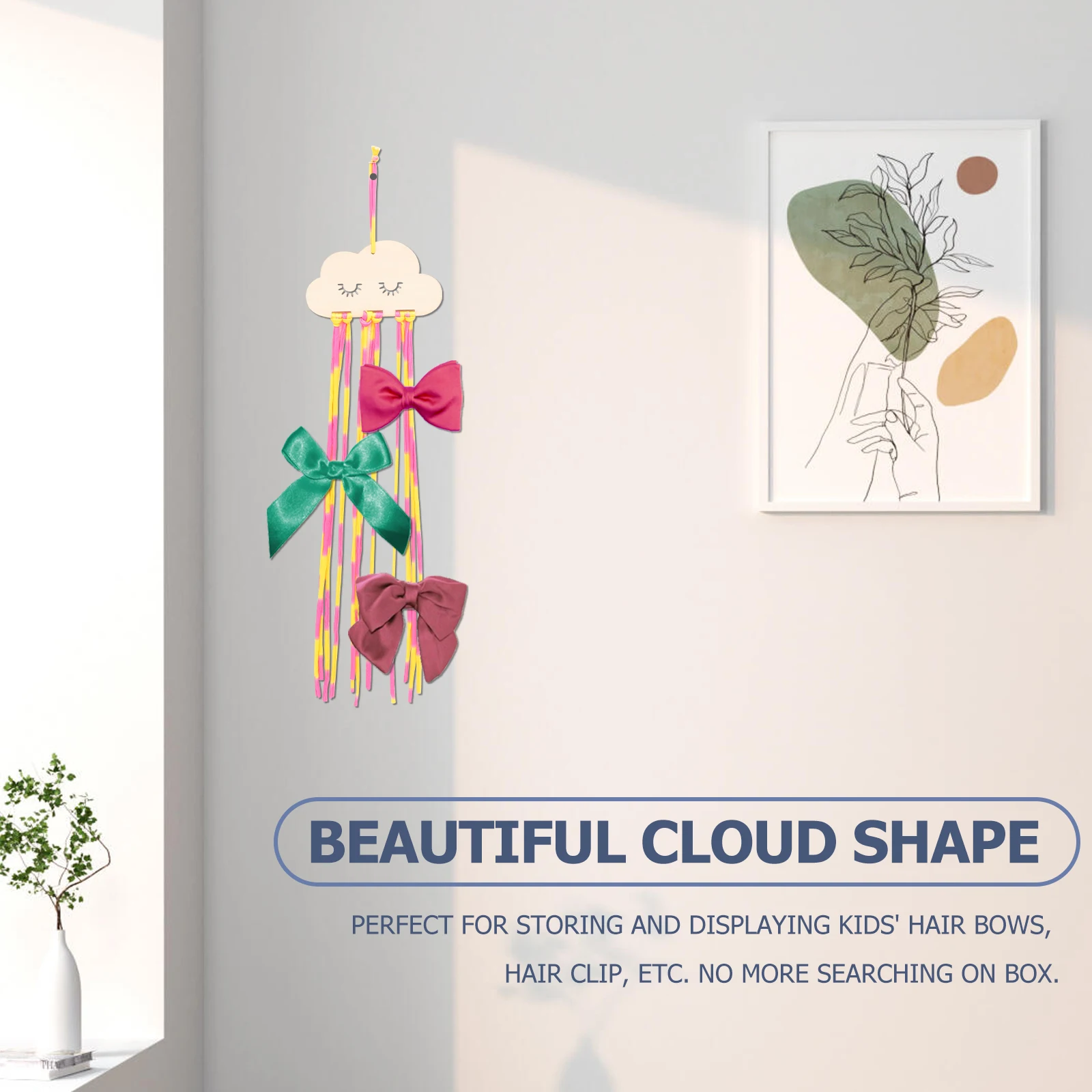 

2 Pcs Hairpin Storage Pendant Organiser Accessories Organizer for Girls Clips Display Hanger Box Holder Wood Child