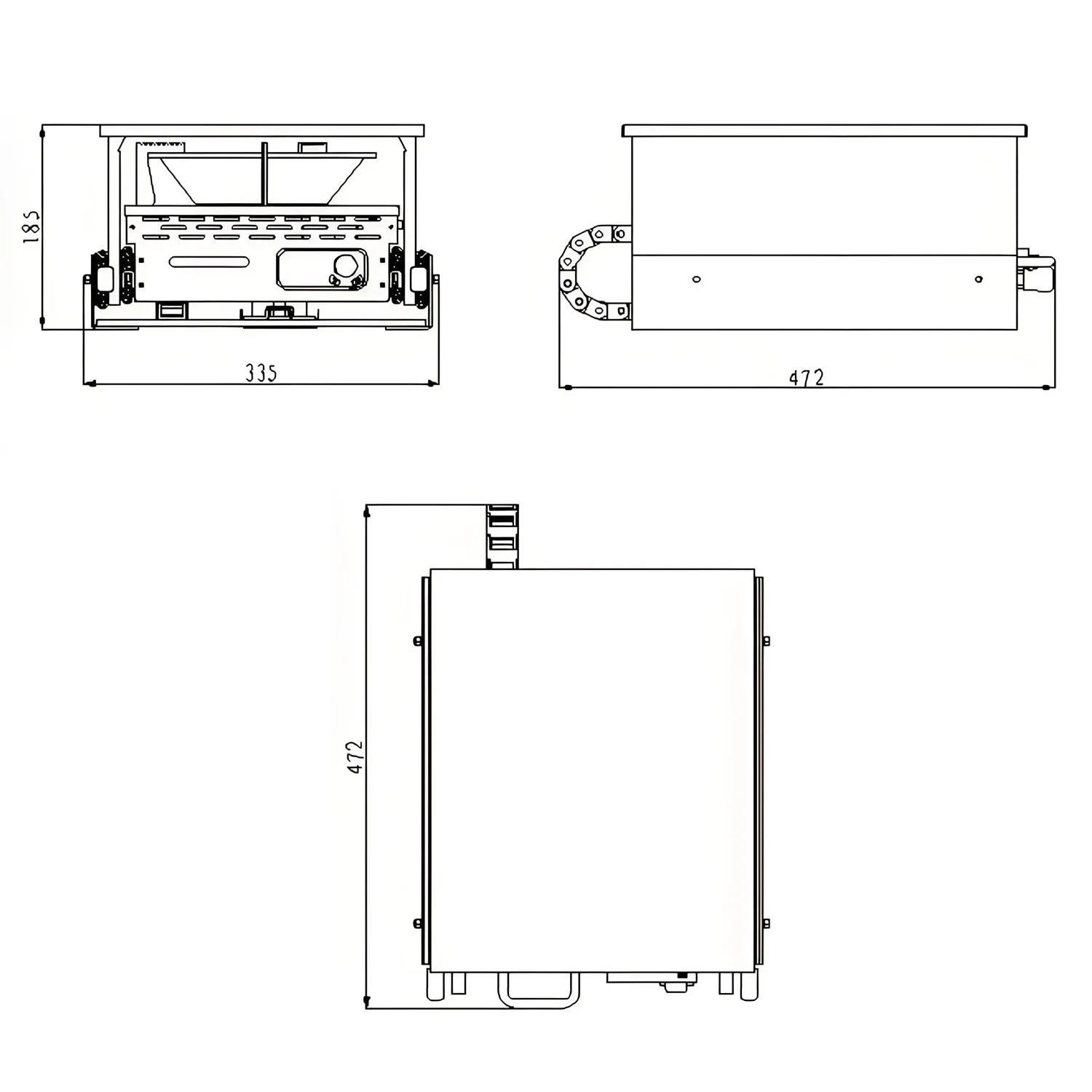 موقد ديزل DC12V RV بقدرة 4.5 كيلو وات، موقد قابل للسحب، مادة من الفولاذ المقاوم للصدأ عالية الجودة مناسبة للتخييم والليخوت والمنزل المتنقلة وما إلى ذلك.