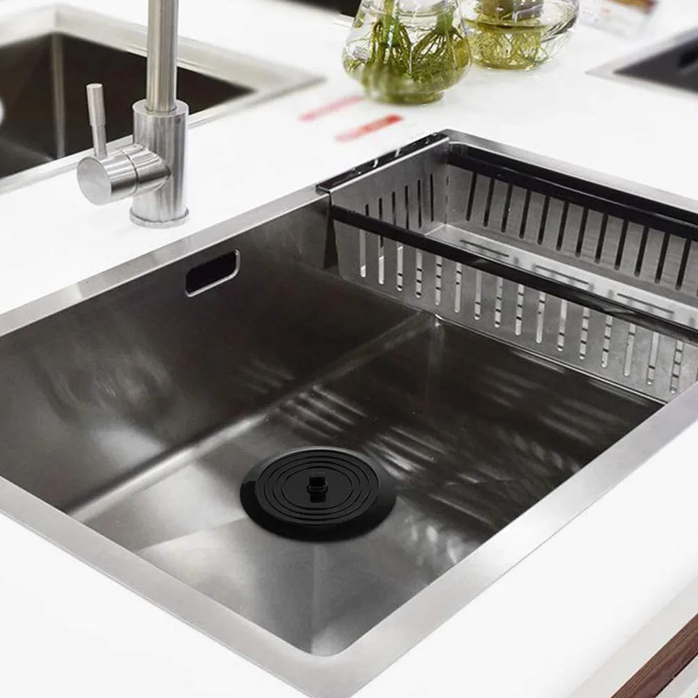 

2Pcs Bathtub Stopper Sink Plug Silicone Drain Cover for Kitchen Bathroom No Leakage Jewelry Saver Bathtub Plug