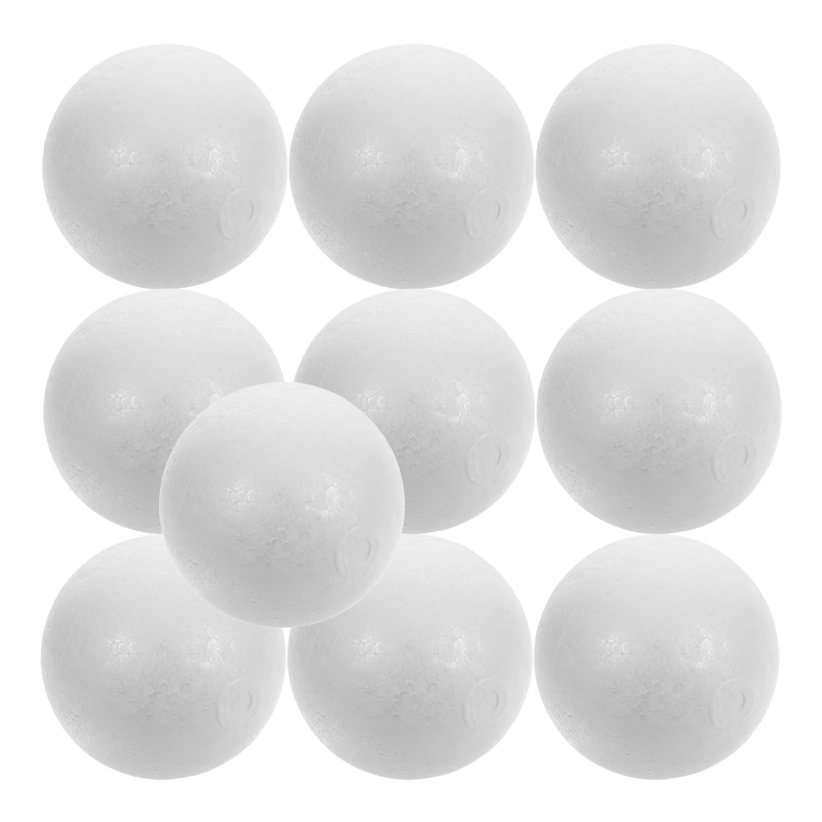 

10 Pcs Decoration Foam Ball Polystyrene Balls Solid Christmas Craft DIY White Child