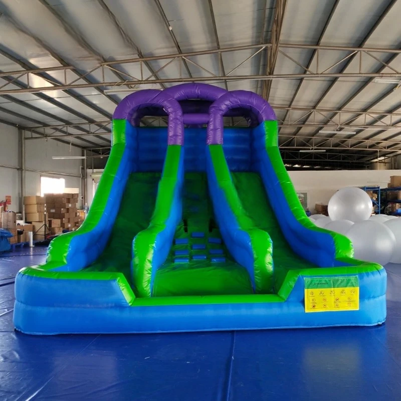 Slide With 2 Slide&climbing 5x4.5x3.5mh Inflatable  Step For Children Playing For Park/commercial/home