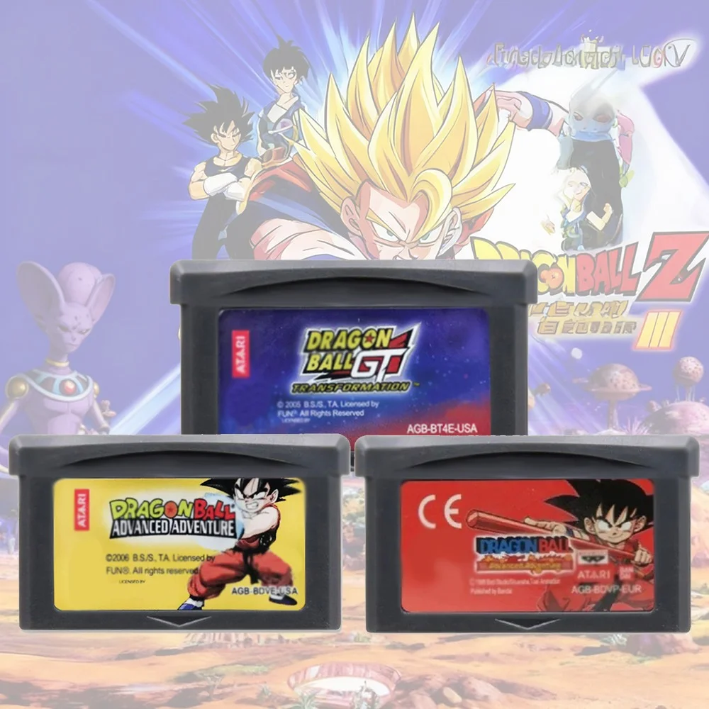 GBA Game Dragon Ball Cartridge 32-Bit Video Game Console Card Series Advanced Adventure Supersonic Warriors Buu's Fury view 2