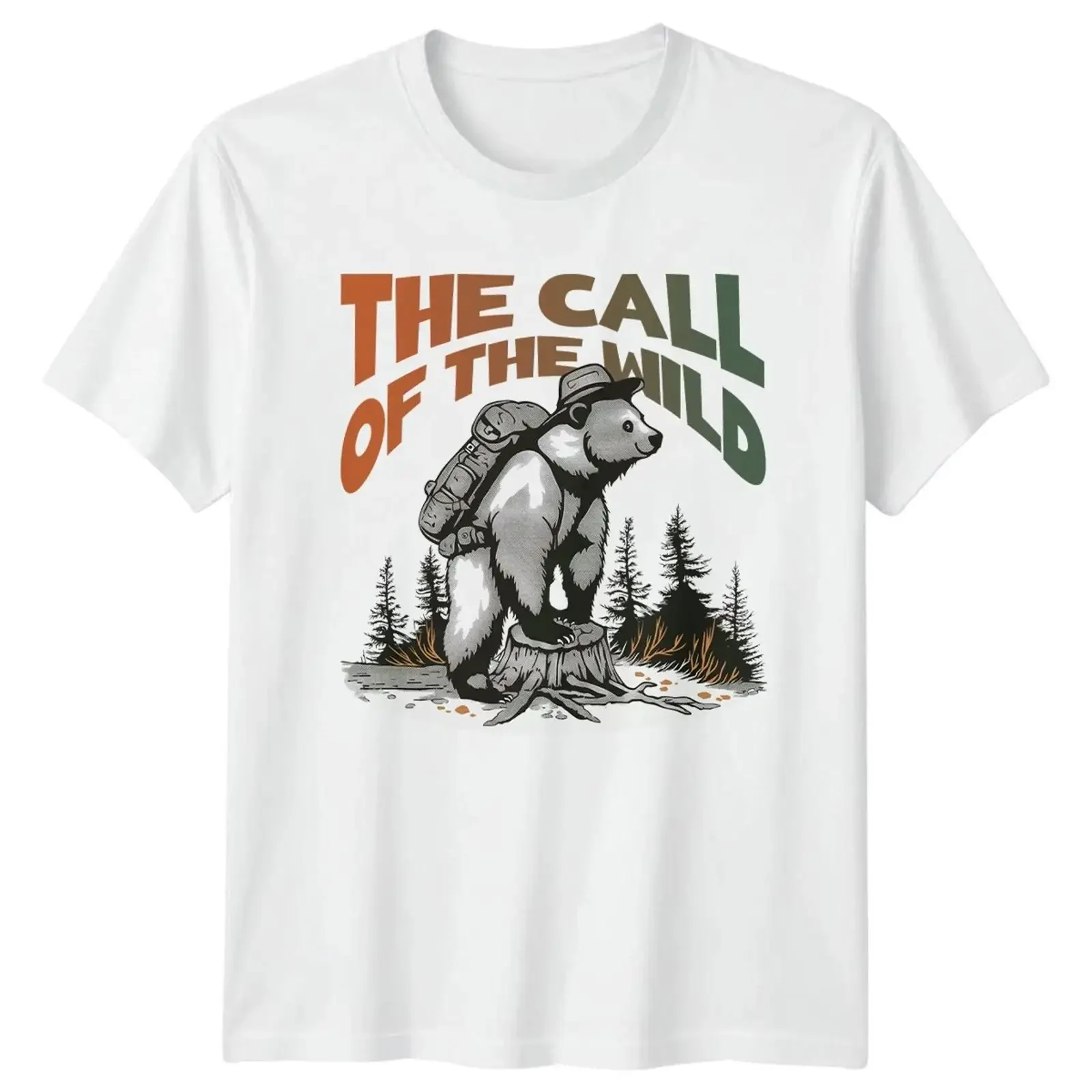The Call Of Wild T Shirt Bear Camping Hiking For Him And Her Image 1 4 vintage Washed Soft Casual Stylish homme graphic