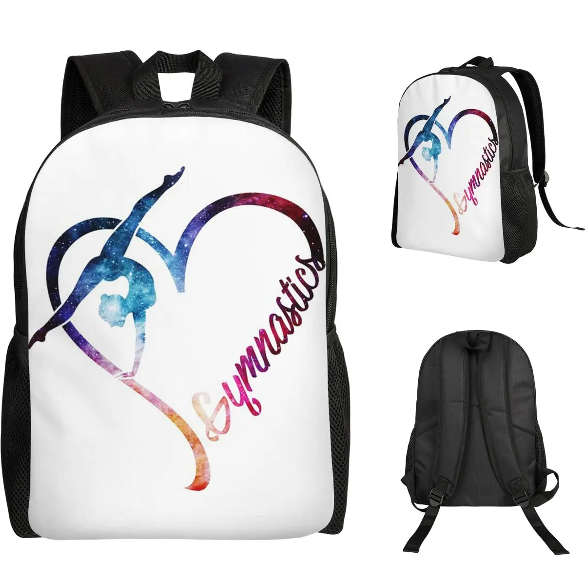

Студенческий рюкзак Galaxy Gymnastics Heart, школьная сумка, походный дорожный рюкзак для мальчиков и девочек, модная сумка для книг, сумки на плечо