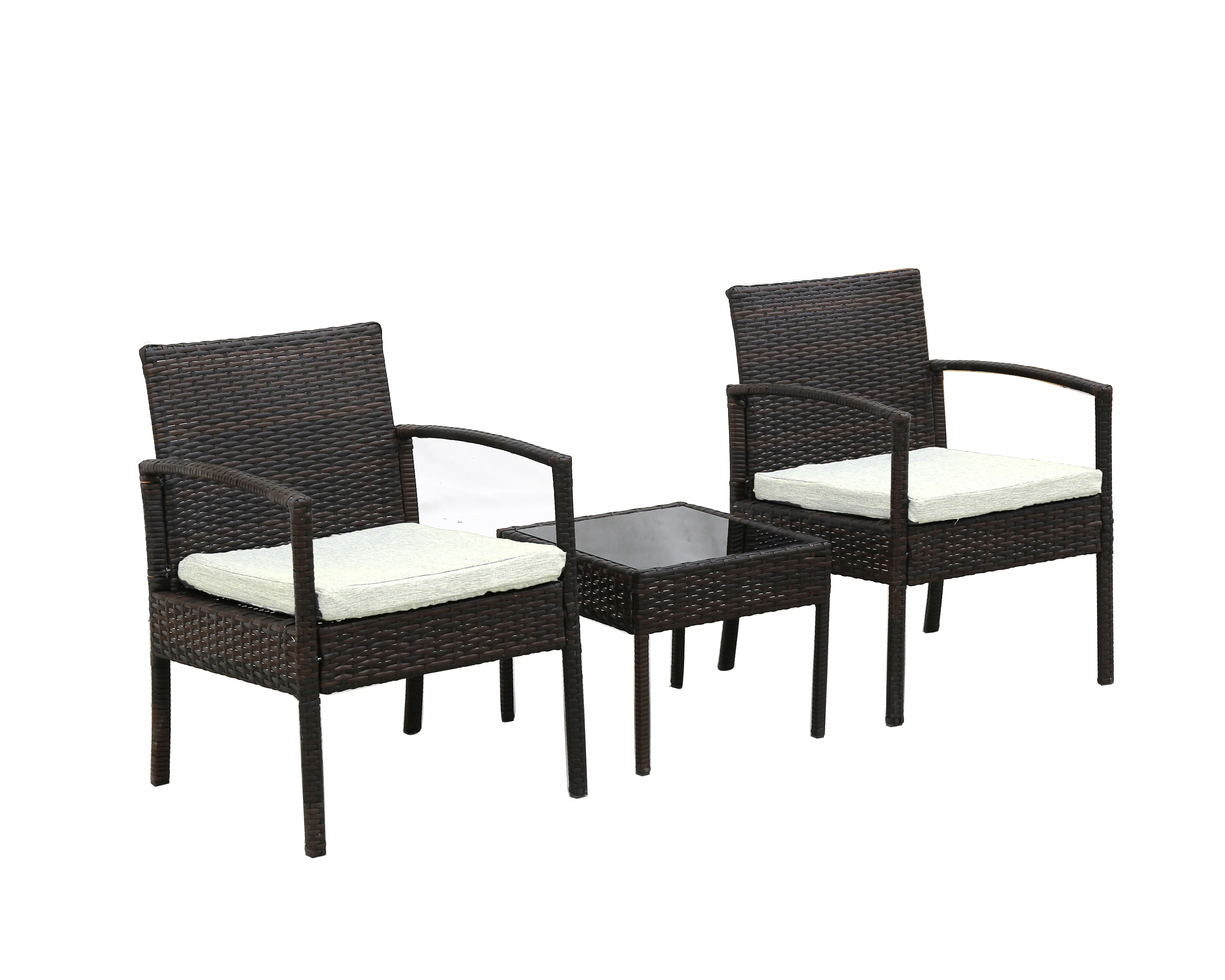 

# New Arrival Zhongfa Furniture 3 Piece Out Door Furniture Rattan Patio Chairs PE Wicker Table Chair Garden