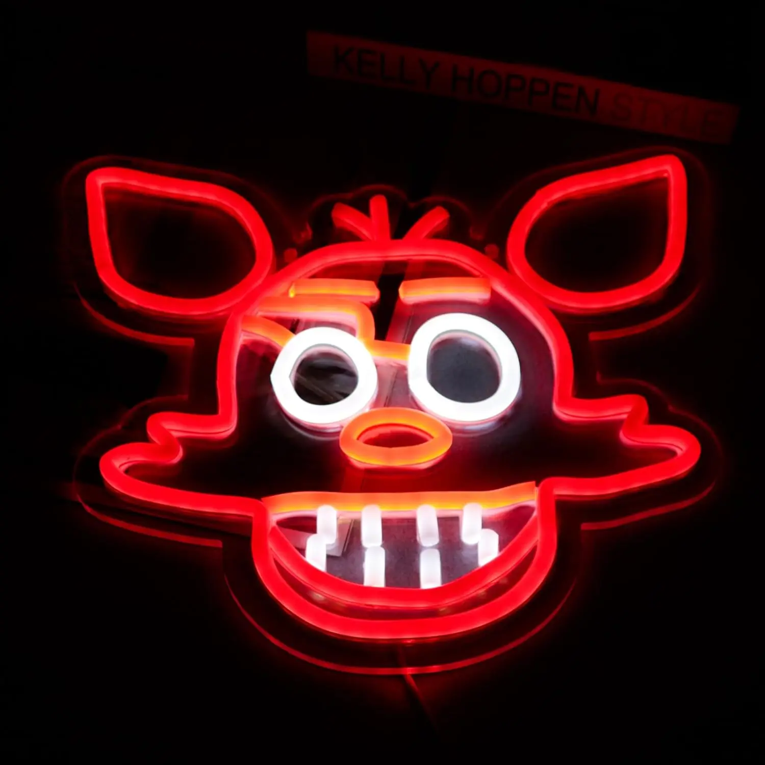 USB Dimmable Funny Dog Face Neon Light Red Glow Animal Head LED Sign for Bedroom Bar Party Decor Cartoon Pet Lover Gifts