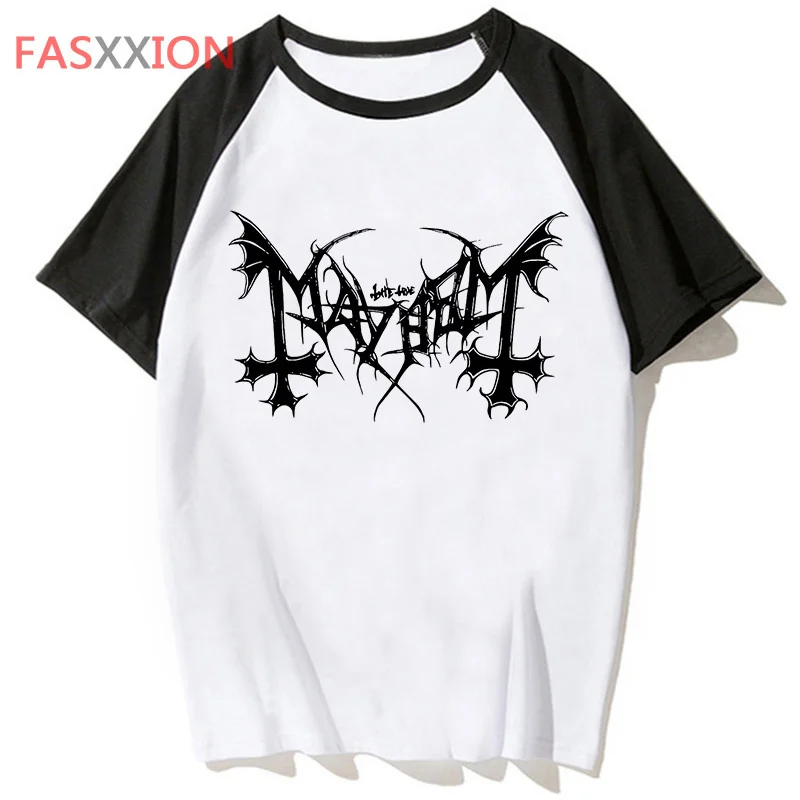 Mayhem t shirt men designer harajuku Y2K Tee boy graphic clothing