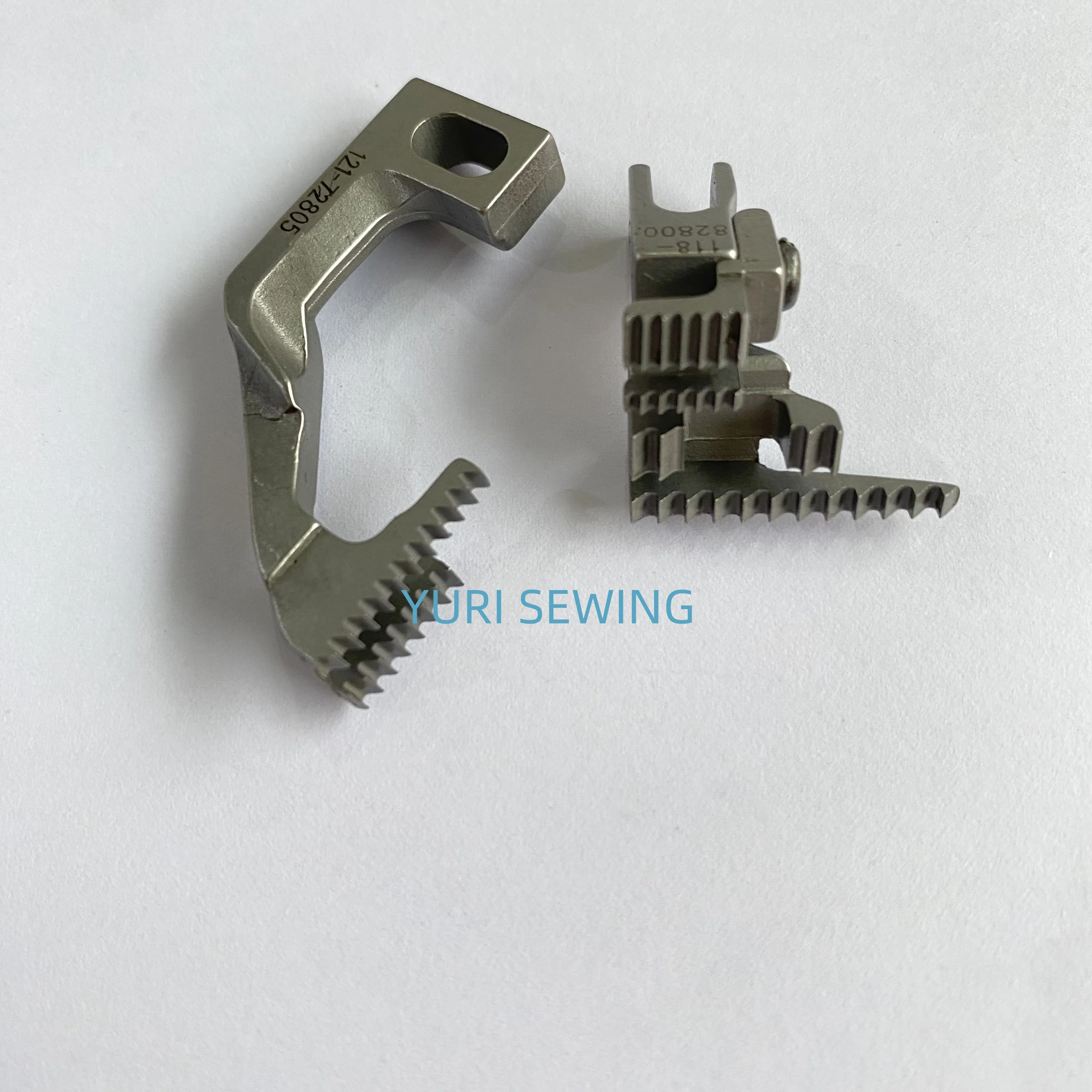 Juki feed dog 121-72805/118-82800 com dentes para juki 3600/3700/3900/6700/6900 peças de máquinas de costura industriais com ponto overlock