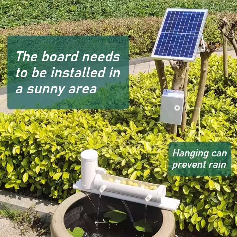 Solar Fish Pond Water Pump Circulation Fish Tank Suction Pump Filter Frequency Conversion Pumps Outdoors Pond Filter Water Pumps