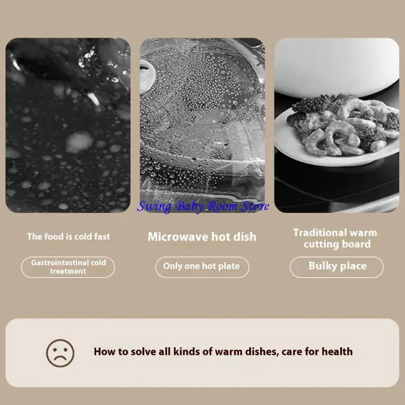 K1AD Dining Table Heating Pad Silicone Electric Heating Pad Convenient Heating Mats