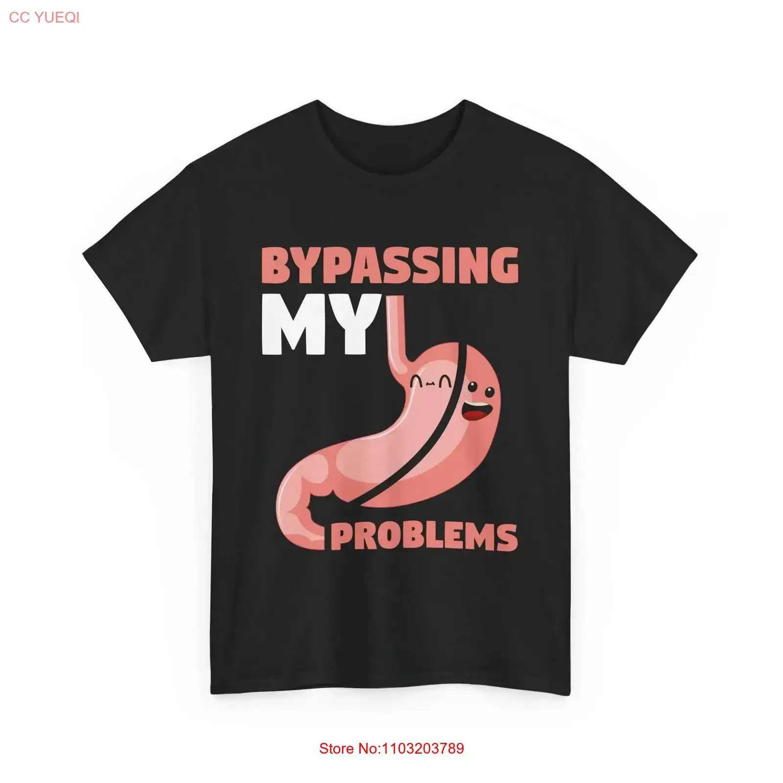 T-shirt drôle pour survivant de la chirurgie de bypass gastrique, « Bypassing My Problems », style vintage, effet délavé, vêtements de créateur élégants